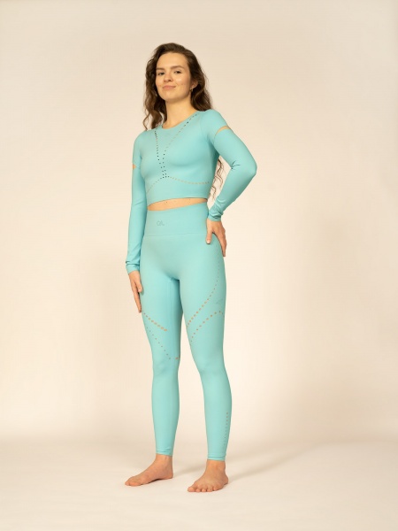 Лосини 4F TIGHTS FNK 4FAW22TFTIF084-35S р.S бірюзовий