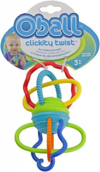 Брязкальце-прорізувач Bright Starts Кольорові спіральки 81508