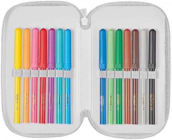 Пенал шкільний Triple Unicorn 31 предмет 50026203 Herlitz рожевий