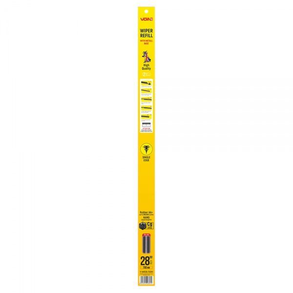 Резинка щетки стеклоочистителя Voin V-WR28-700M с металлическим основанием 700 мм 2 шт.
