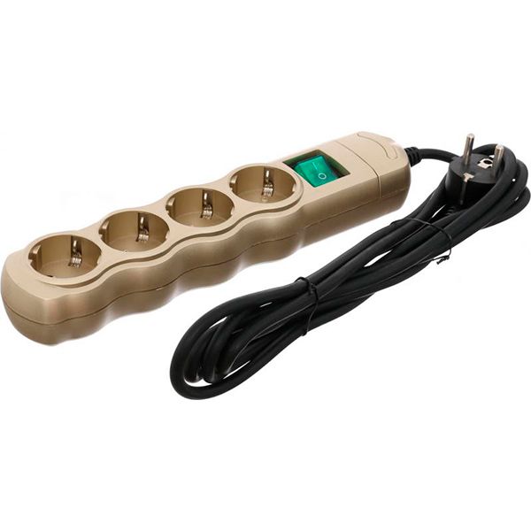 Удлинитель Expert Power с заземлением 4 гн. бронза 3 м BNG-SS4NSGR-3G10M3-B;BNG-SS4SGR- 