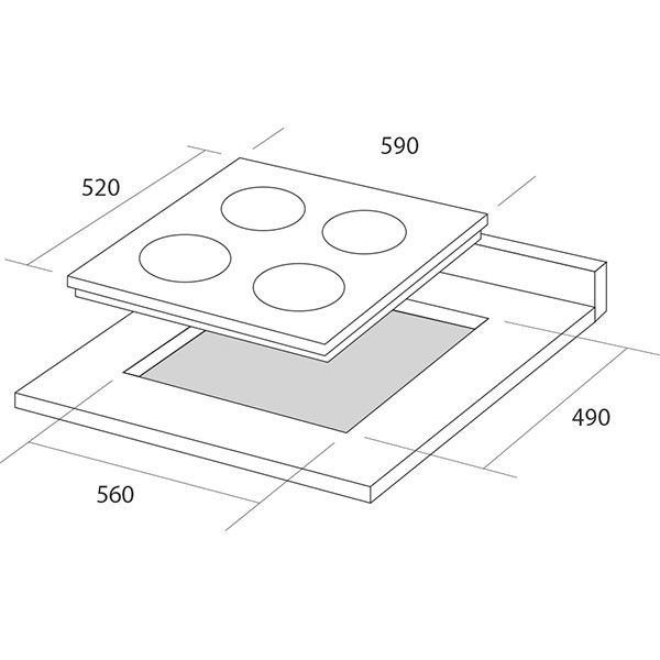 Варочная поверхность электрическая Pyramida CFEA 641 B