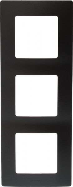 Рамка тримісна Legrand Etika універсальна антрацит 672583