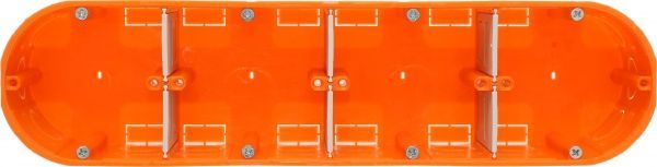 Коробка установочная четырехместная Simet Multiwall полипропилен M4x60F