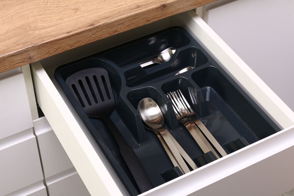 Лоток для столових приборів TURAN PLASTIK TRN-111 295x375x50 мм антрацит