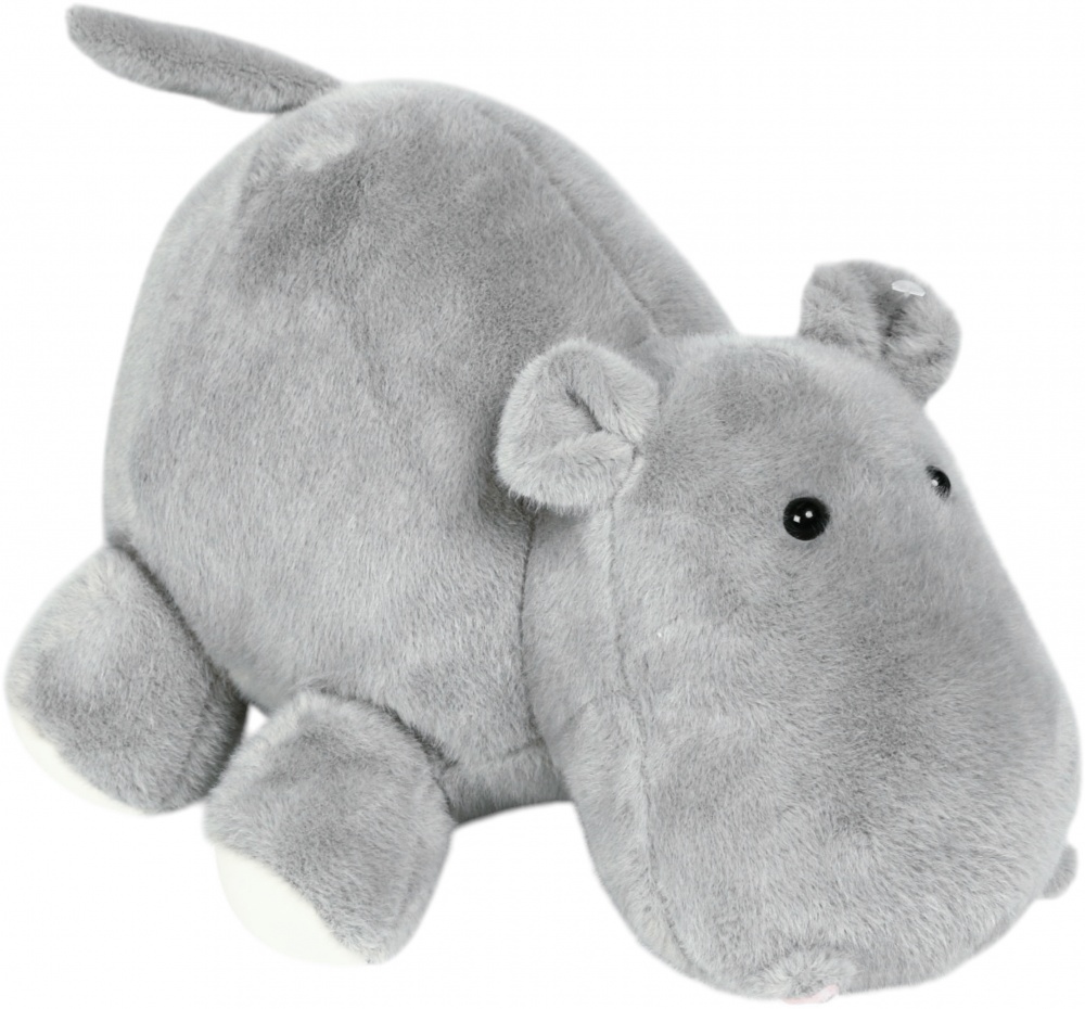 Мягкая игрушка HW Plush Paws Бегемот 33 см 7040 серый HF11394 13'