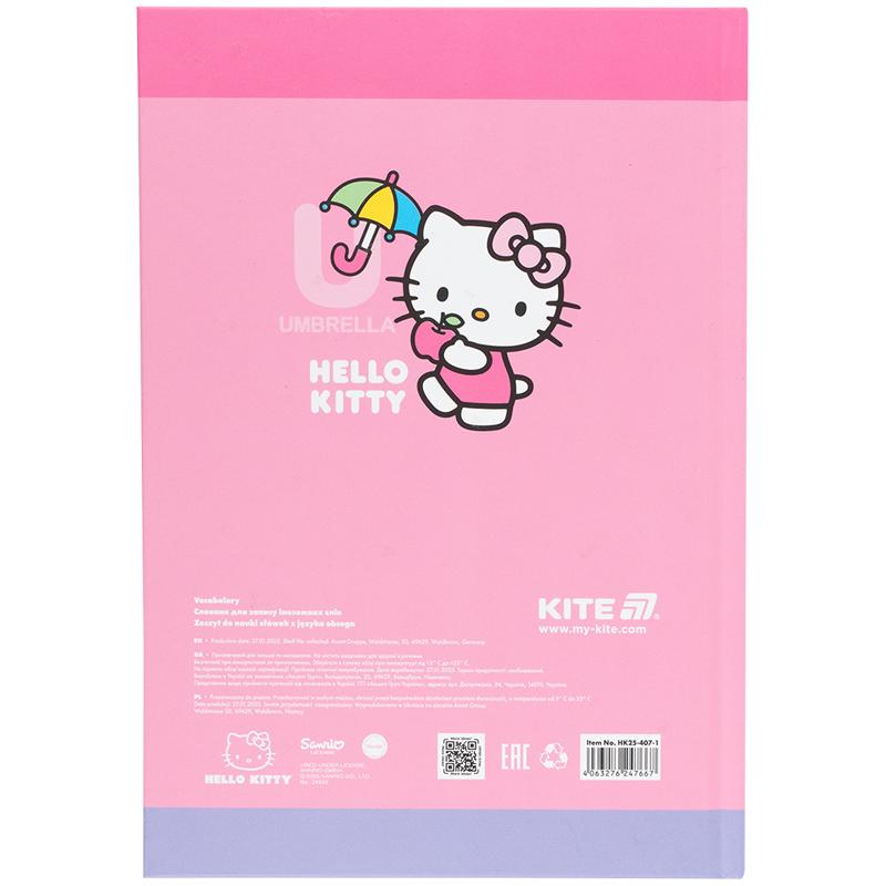 Тетрадь-словарь по иностранному языку 60 лист. Hello Kitty-1 KITE