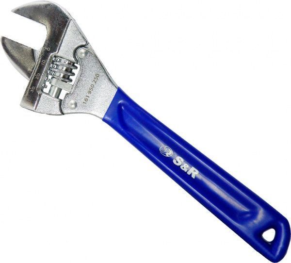 Ключ розвідний з трещеткой S&R 256 мм 161950250