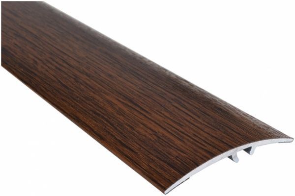 Порожек алюминиевый Olvis скрытый крепеж 43x900 мм дуб темный 
