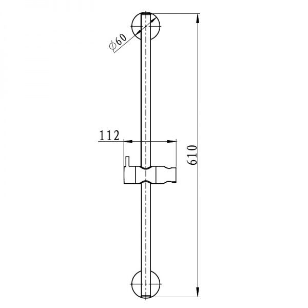 Душова штанга Imprese 6000000 L-60