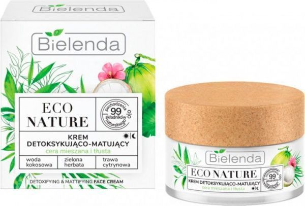 Крем для лица дневной Bielenda ECO Nature Detoxifyng Mattifying Face Cream Oily Mixed Skin 50 мл