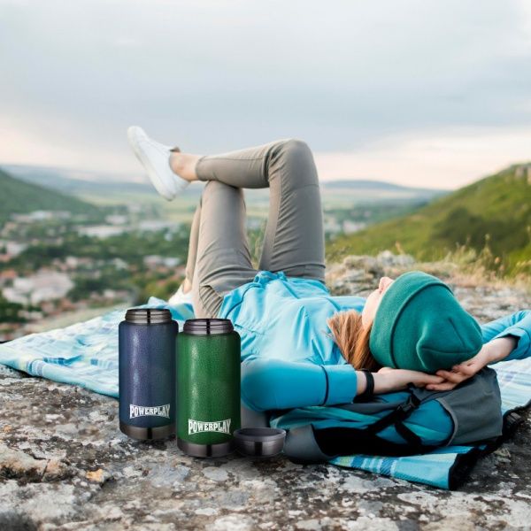 Термос для еды 9002 750 мл синий PowerPlay