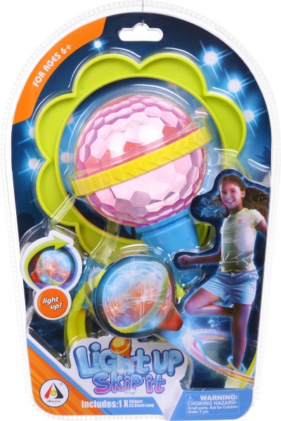 Скакалка на одну ногу з м'ячиком LED AJ003-3SK