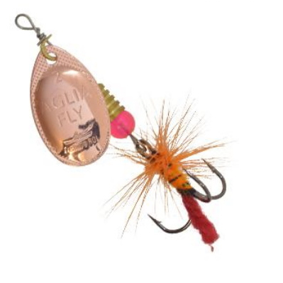 Блесна-вертушка Fishing ROI 3 г Aglia Fly 003 silver