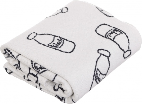 Плед Banian Милки Вей 90x100 см молочный с принтом 