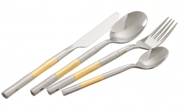 Набір столових приборів Golden bamboo 24 предметb Fiora