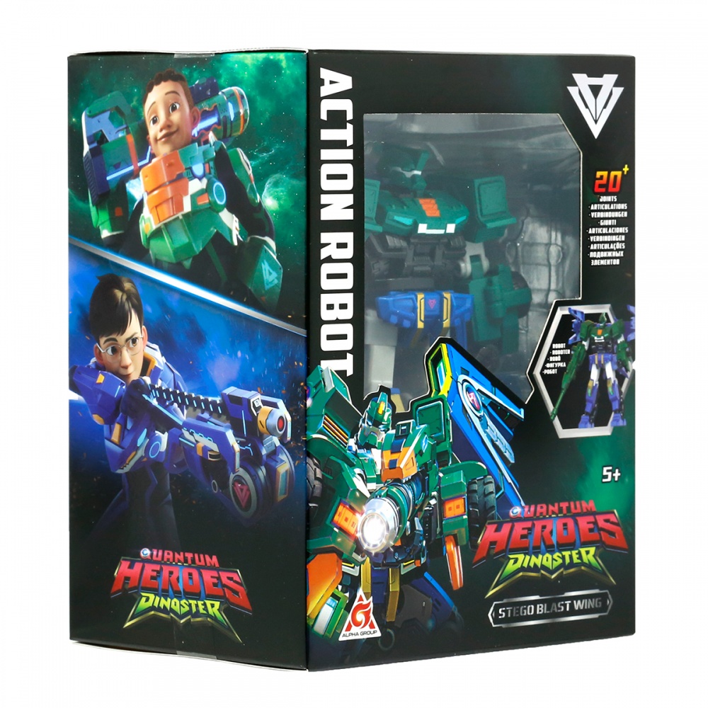 Фигурка DINOSTER Стего Бласт Винг 12,7 см с аксессуарами EU580874