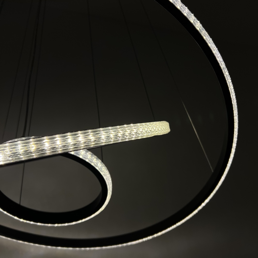 Люстра підвісна Luminaria 75 Вт LED-модуль 02 чорний JULIE CRYSTAL 75W 3R BLACK