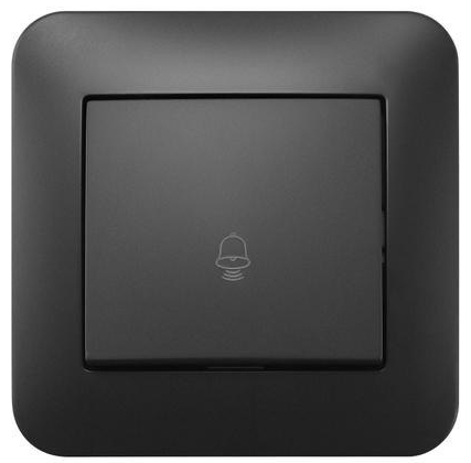 Кнопка дзвінка одноклавішний Hausmark Luno антрацит 709-4242-103