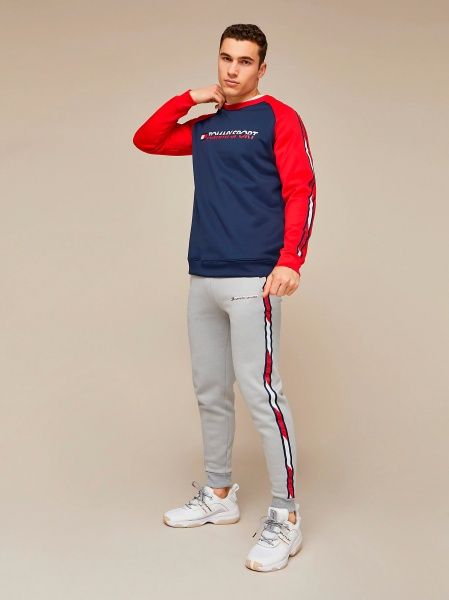Джемпер Tommy Hilfiger Sport FLEECE TAPE CREW S20S200276401 р. S темно-синий