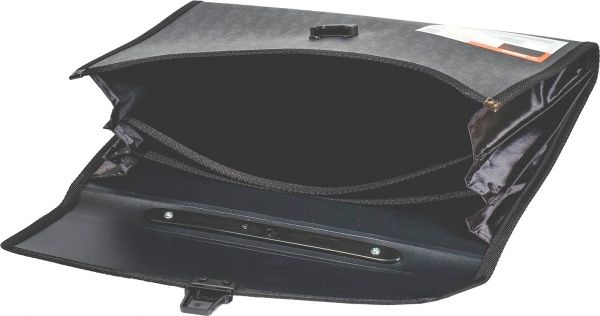 Портфель А4, 3 отд., РР, черный, 5053 NORMA