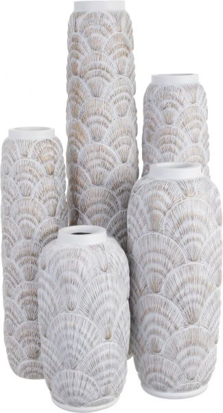 Ваза Лайт B 15х15х60 см біла