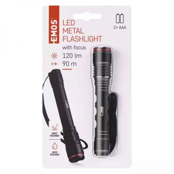 Фонарик Emos P3113 черный