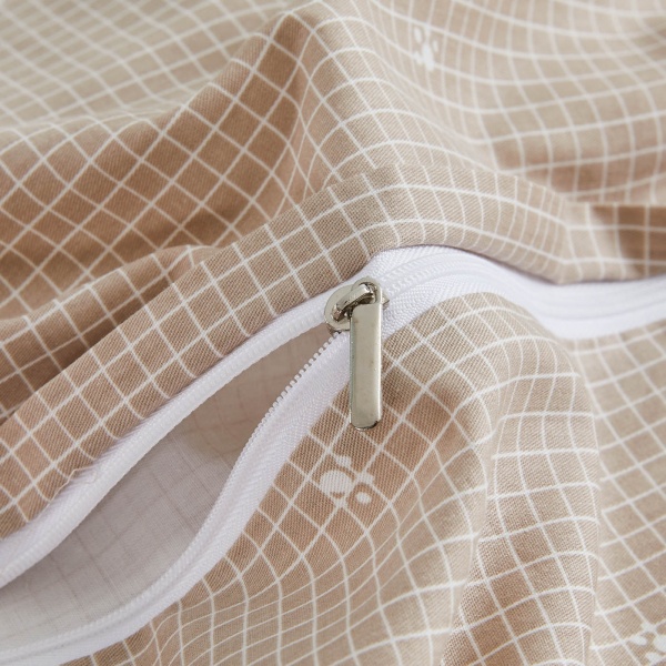 Комплект постельного белья Palms 1,5 бежево-белый La Nuit 