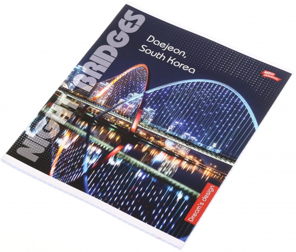 Тетрадь школьная с глитером 48 листов в клеточку в ассортименте Мечты сбываются