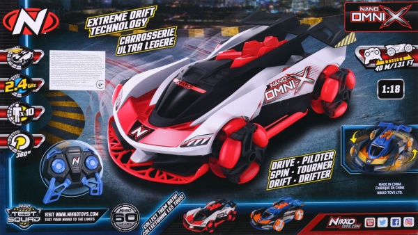 Машинка на р/к Nikko Nano Omni X Future Blue 1:18 10202