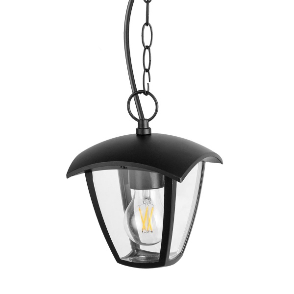 Светильник уличный подвесной Polux Igma E27 12 Вт IP44 черный 