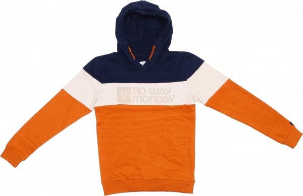 Худи для мальчика NWM р.134 оранжевый с черным U44239-1 
