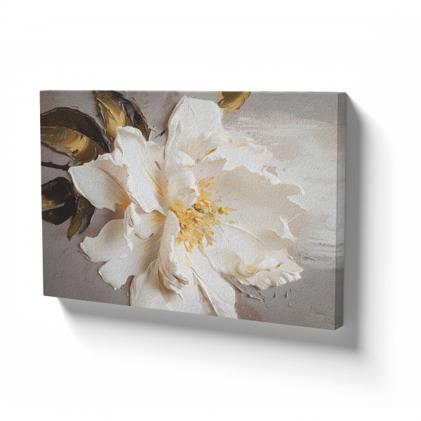 Картина на холсте Белый цветок 80x110 см WS Holst 21804202312 