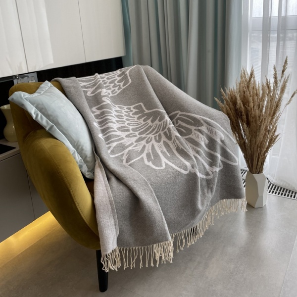 Плед Wing 140x200 см серый SoundSleep 