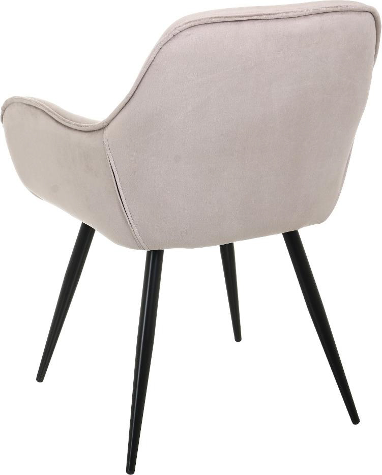 Крісло Центр Меблів Amanda 56х60х83 см оксамит HLR-7 світло-бежевий / чорний