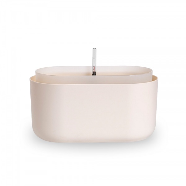 Вазон пластиковий Plastia з системою автополиву Tolita 30,5 см круглий 3,2 л бежевий (1909773040) 