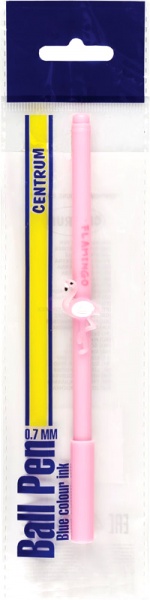 Ручка кулькова Centrum flamingo міні синя 0,7 мм 81854 