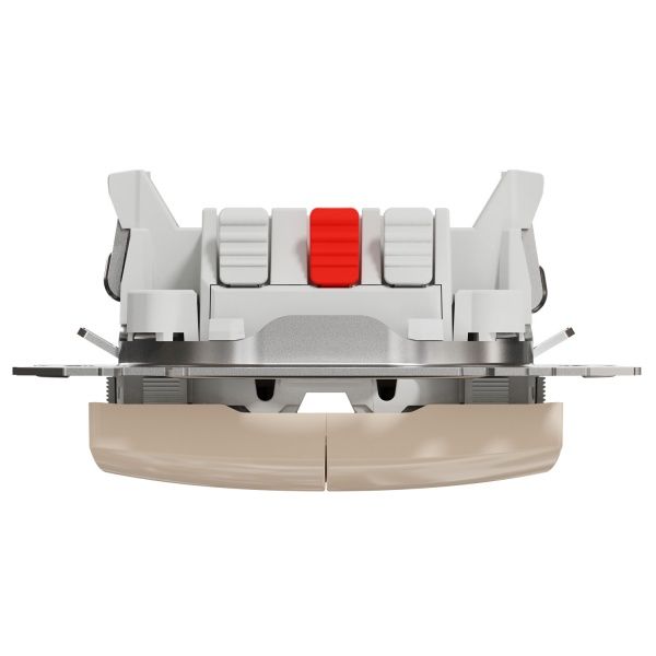 Вимикач двоклавішний Schneider Electric Sedna Design без підсвітки 10 А 250В бежевий SDD112105