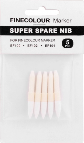 Набір змінних наконечників 5 шт. білий EF902-Brush FINECOLOUR