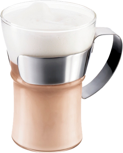 Набір склянок із стальною ручкою (4552-16) 300 мл 2 шт. Bodum 