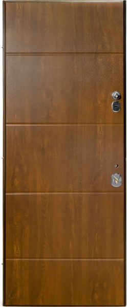 Двері вхідні Булат Термо House-703 вулична дуб бронзовий 2050x850 мм праві