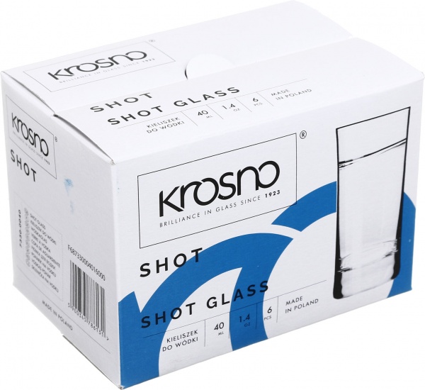 Набір чарок для горілки SHOT 40 мл 6 шт. Krosno 