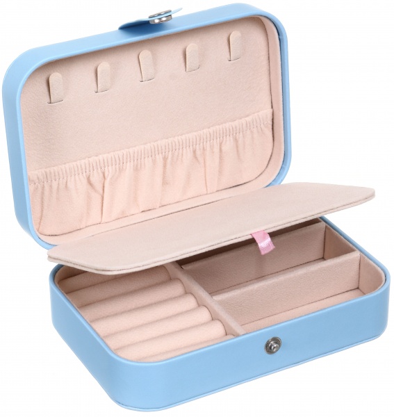 Скринька для прикрас блакитний 16х11,5х5 см CX1383 Flatty