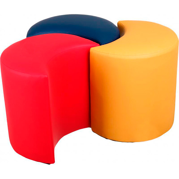 Пуф Марбет Півмісяць 400x400x240 мм Soft №10 червоний 