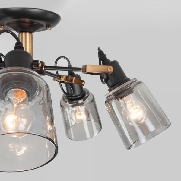 Люстра стельова Strotskis Astor 70111/5 5x60 Вт E27 чорний 