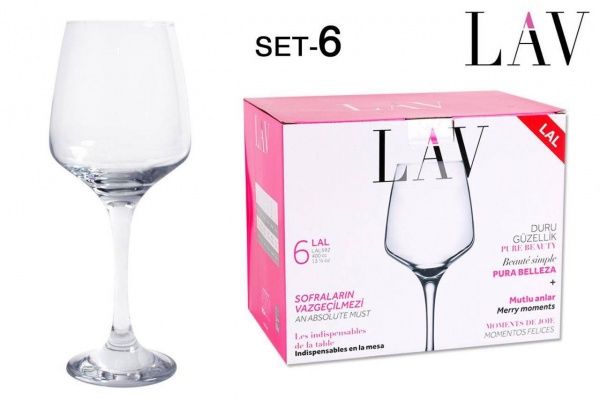 Бокал для вина Lal 400 мл. 400 мл 6 шт. LAV 