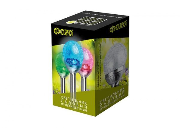 Світильник на сонячній батареї ФАZА SLR-S05 IP44 різнокольоровий 5033382 