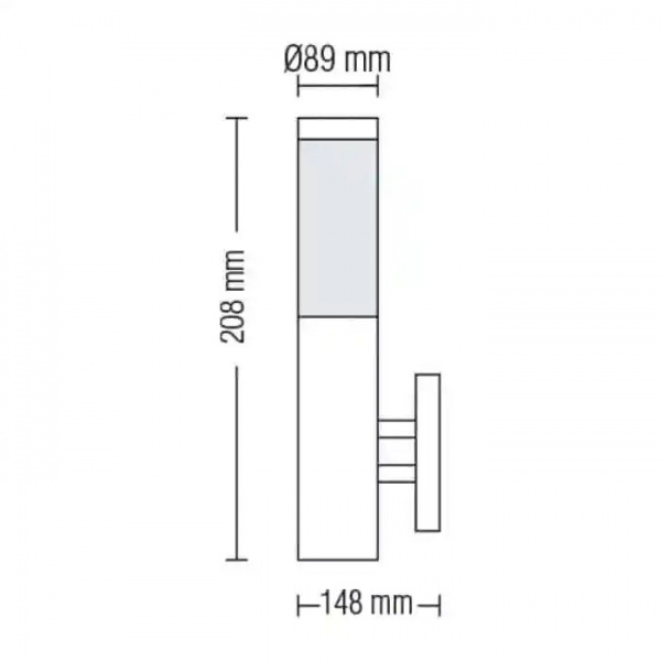 Светильник парковый HOROZ ELECTRIC Kavak-2 E27 60 Вт IP44 черный 075-014-0002-010 