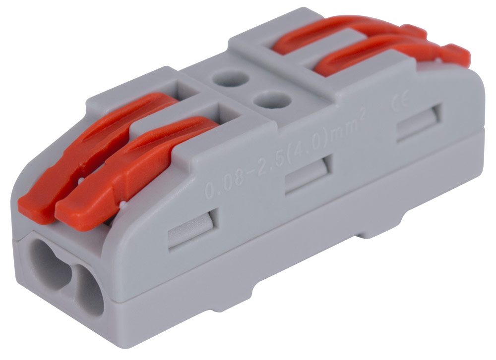 Колодка клемна E.NEXT e.lc.pro.aw.uni.pl.2_5 з натискним важелем універсальна (5 шт.) сірий p0660205