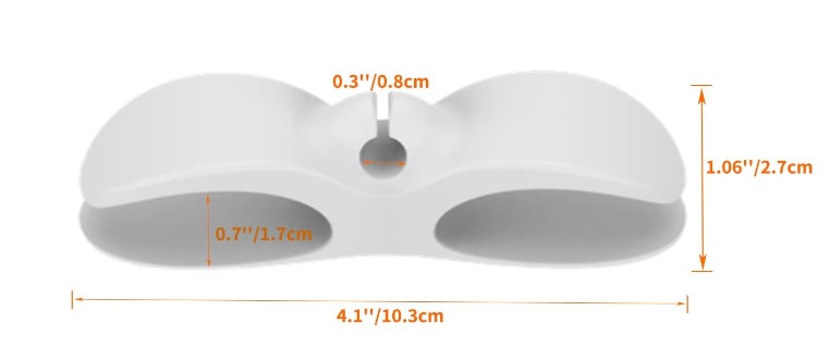 Тримач фіксатор для кабелів самоклеючий 103х28 мм